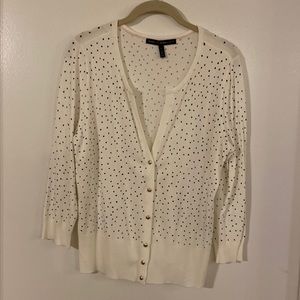 NWOT White House Black Market Polka Dot Cardigan